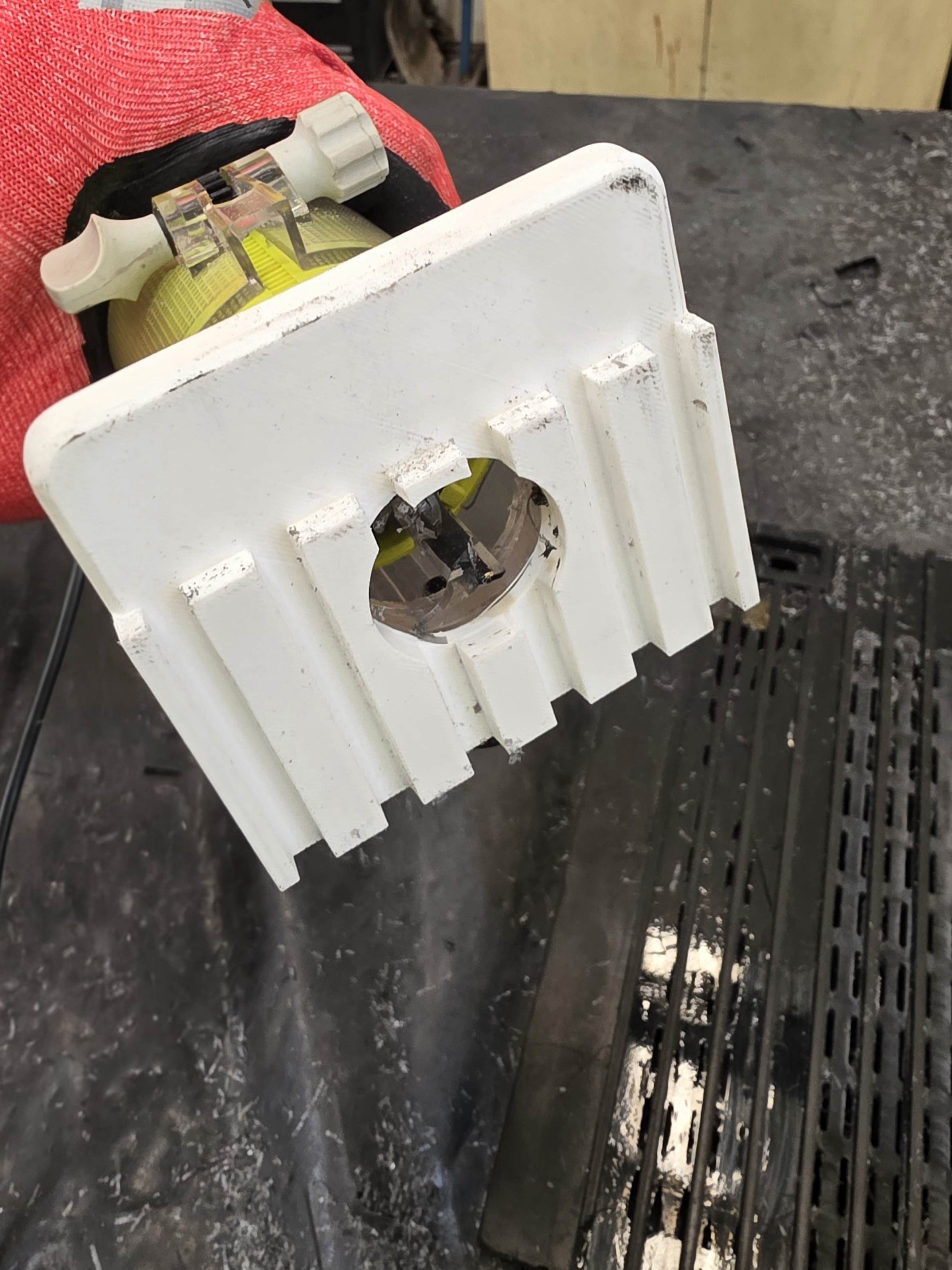 Custom snap-on router guide — FDM / PLA